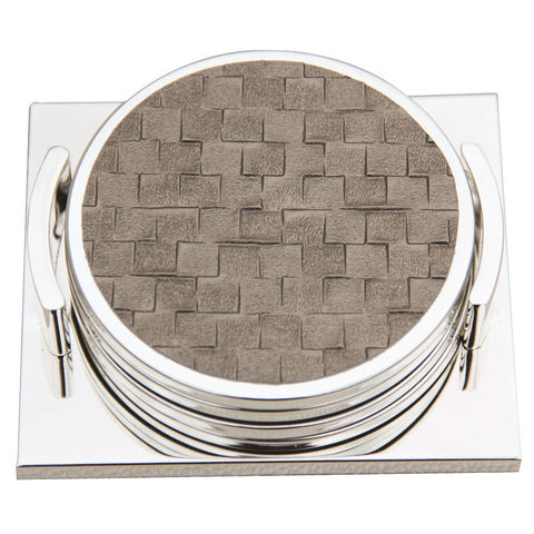 Silver Plated Coasters set of 4 Gold